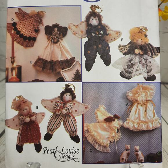 Simplicity Crafts Sewing Pattern 9375 Angel Decorations Doll Angels Dolls - Picture 2 of 6